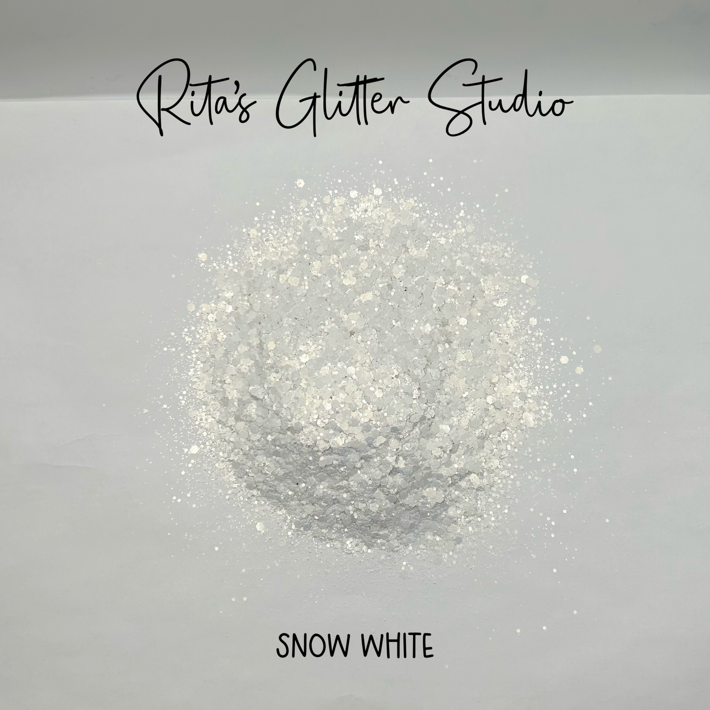 Snow White - White Pearl Glitter