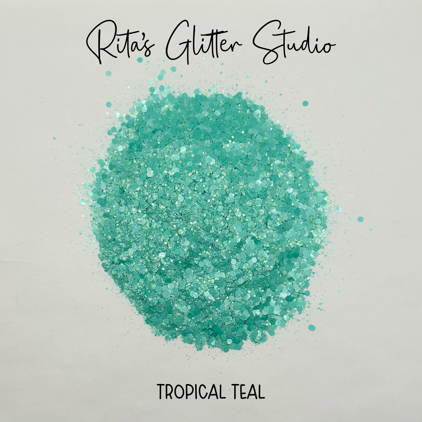 Tropical Teal - Teal Pearl Glitter