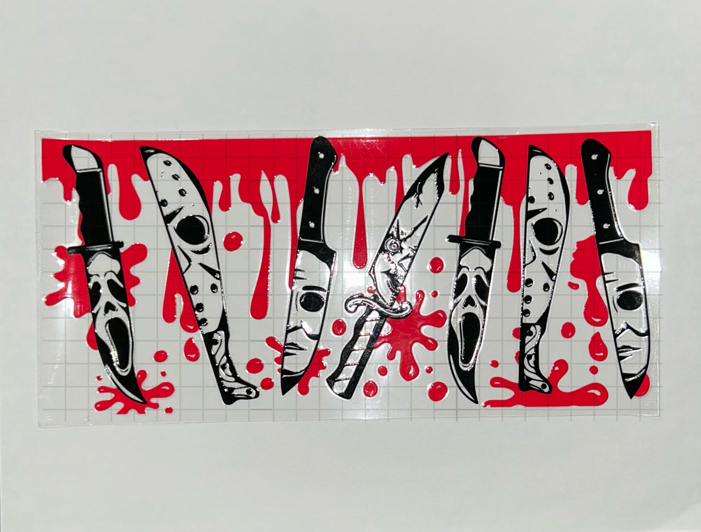 #61 - UV DTF 16 oz cup wrap - Halloween Guys UV DTF wrap