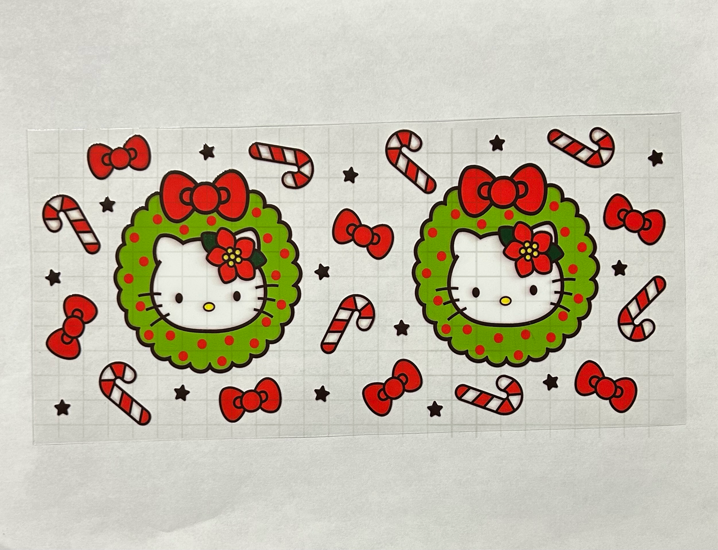 #10 - UV DTF 16 oz cup wrap - Christmas UV DTF wrap