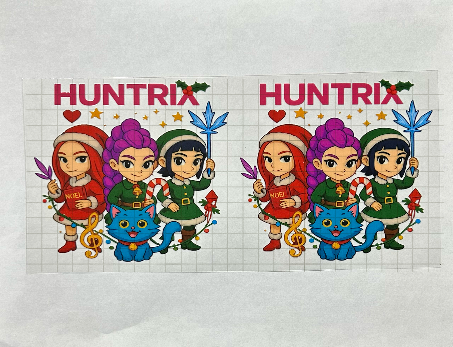 #8 - UV DTF 16 oz cup wrap - Christmas UV DTF wrap