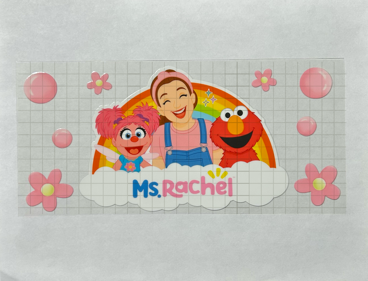 #52 - UV DTF 16 oz cup wrap - Rachel UV DTF wrap