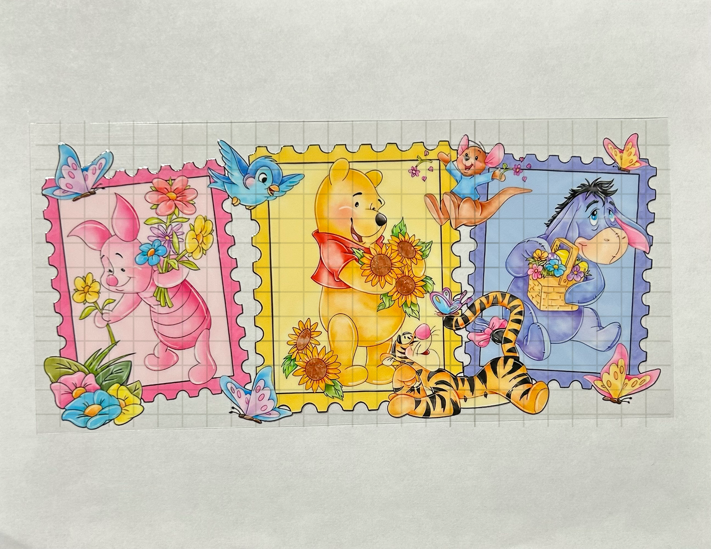 #50 - UV DTF 16 oz cup wrap - Pooh Bear UV DTF wrap