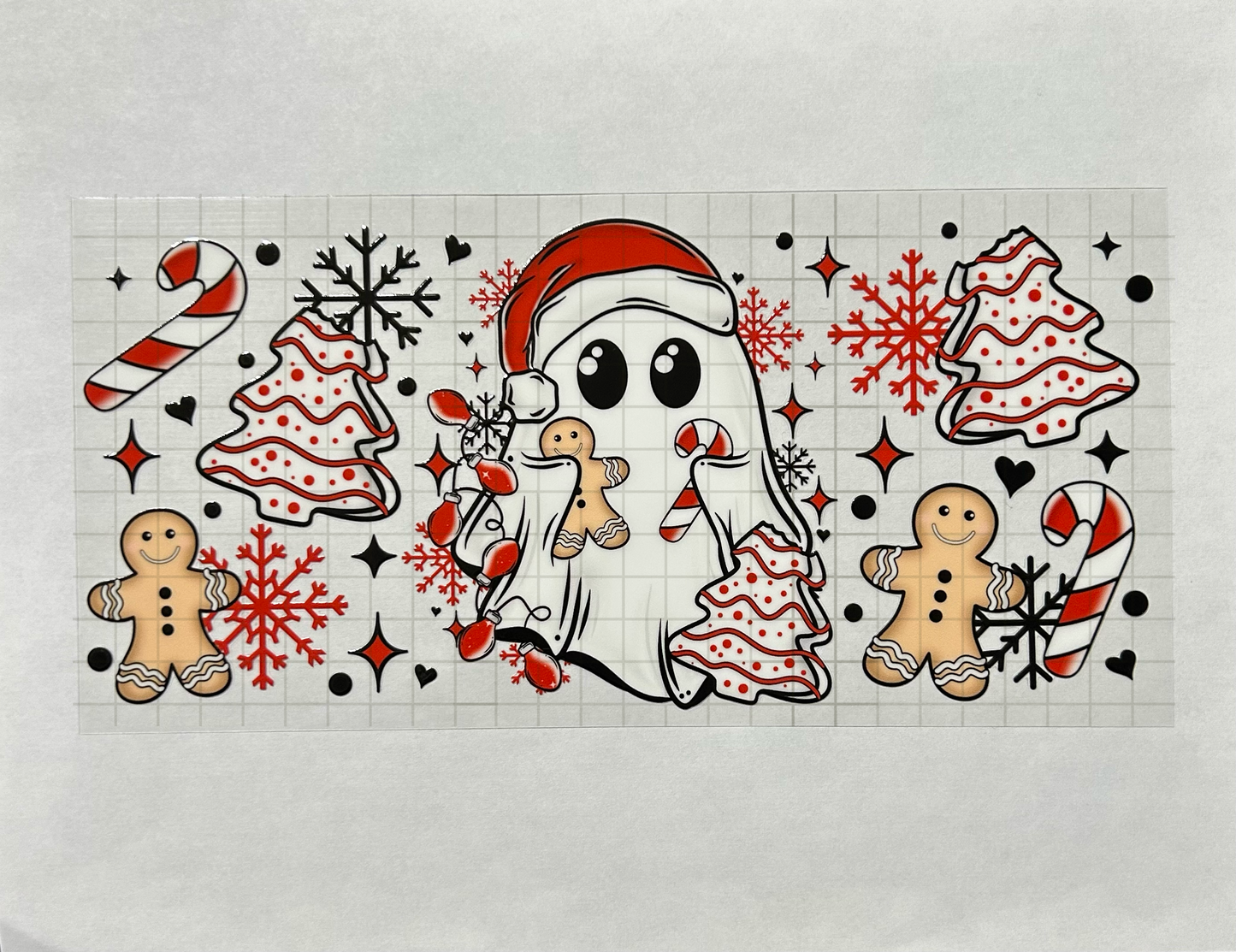 #6 - UV DTF 16 oz cup wrap - Christmas UV DTF wrap