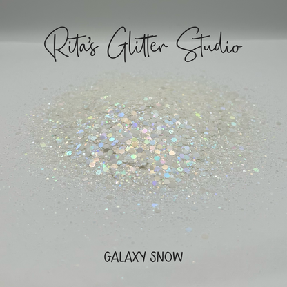 Galaxy Snow - Holographic White Glitter