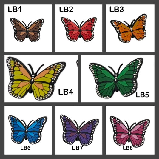 XL butterfly clog charms