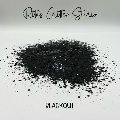 Blackout - Black Metallic Glitter