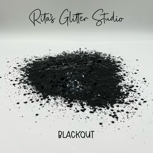 Blackout - Black Metallic Glitter