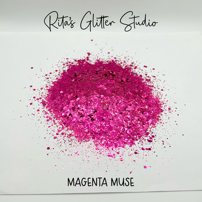 Magenta Muse - Pink Metallic Glitter
