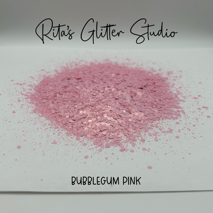 Bubblegum Pink - Pink Pearl Glitter