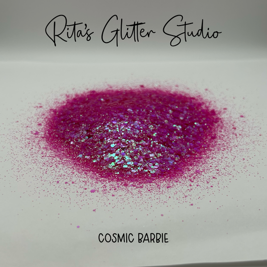 Cosmic Barbie - iridescent, color shifting glitter