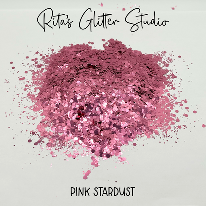 Pink Stardust - Pink Metallic Glitter
