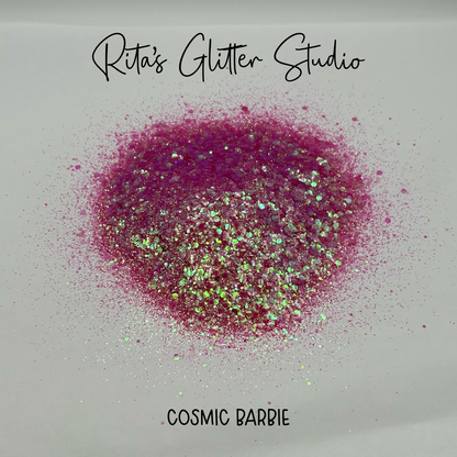 Cosmic Barbie - iridescent, color shifting glitter