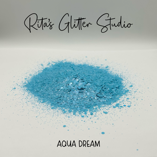 Aqua Dream - Blue Pearl Glitter