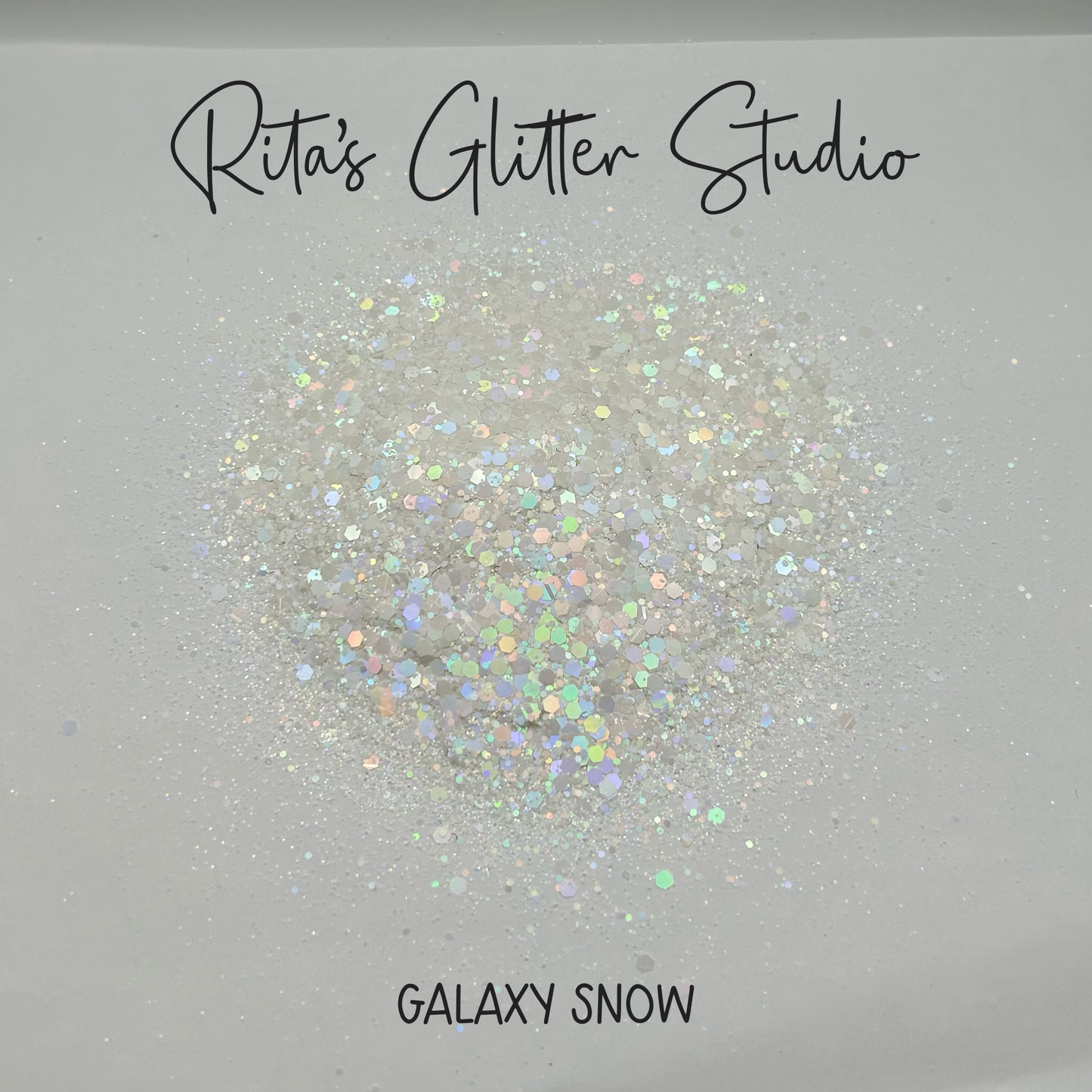 Galaxy Snow - Holographic White Glitter