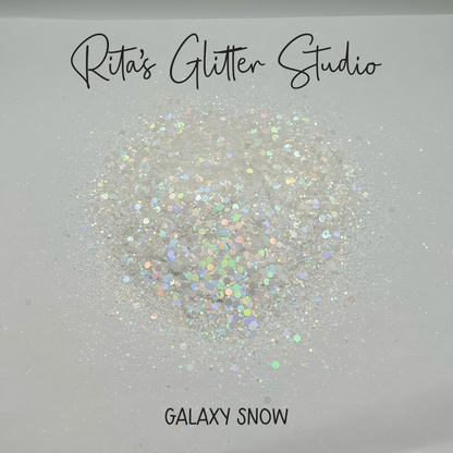 Galaxy Snow - Holographic White Glitter