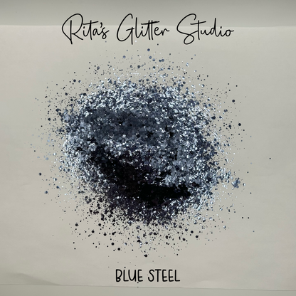 Blue Steel - Blue Metallic Glitter