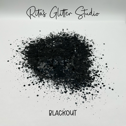 Blackout - Black Metallic Glitter