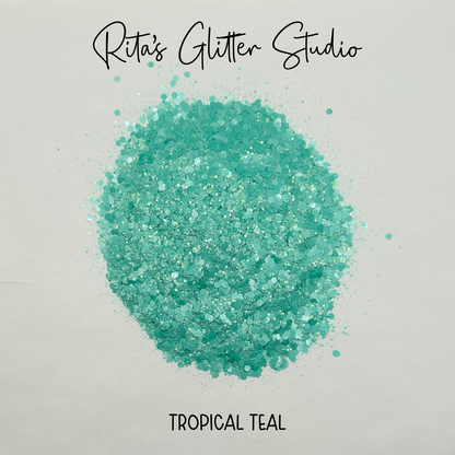 Tropical Teal - Teal Pearl Glitter