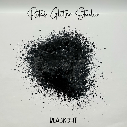 Blackout - Black Metallic Glitter
