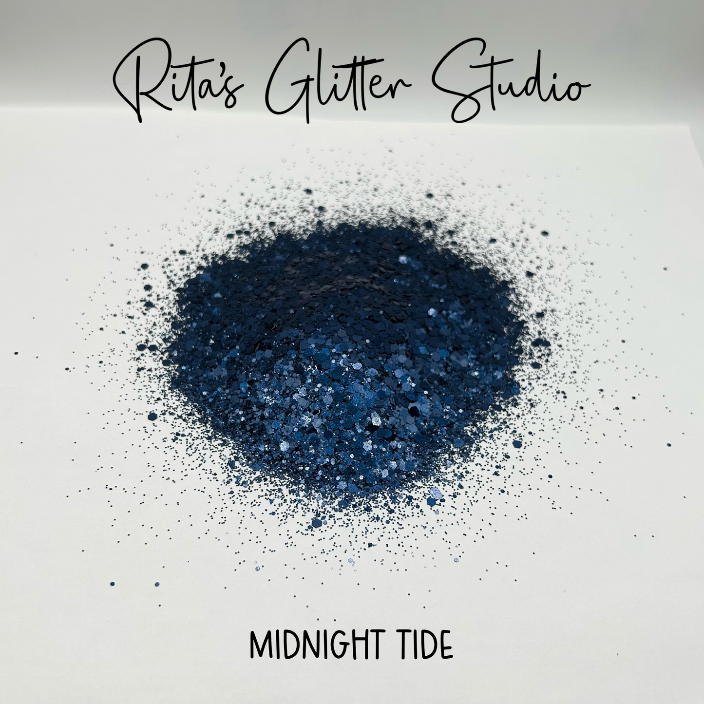 Midnight Tide - Dark Blue Pearl Glitter