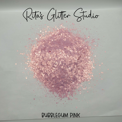 Bubblegum Pink - Pink Pearl Glitter