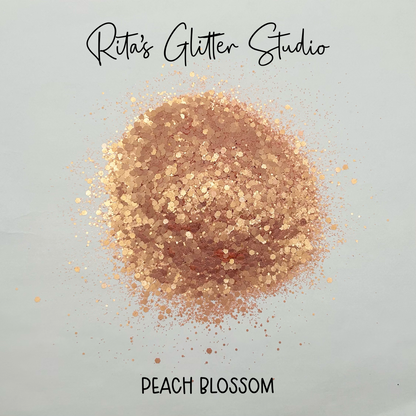 Peach Blossom- Peach Pearl Glitter