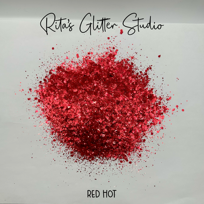 Red Hot - Red Metallic Glitter