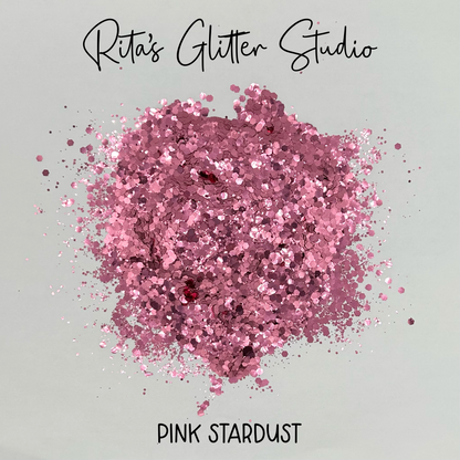 Pink Stardust - Pink Metallic Glitter