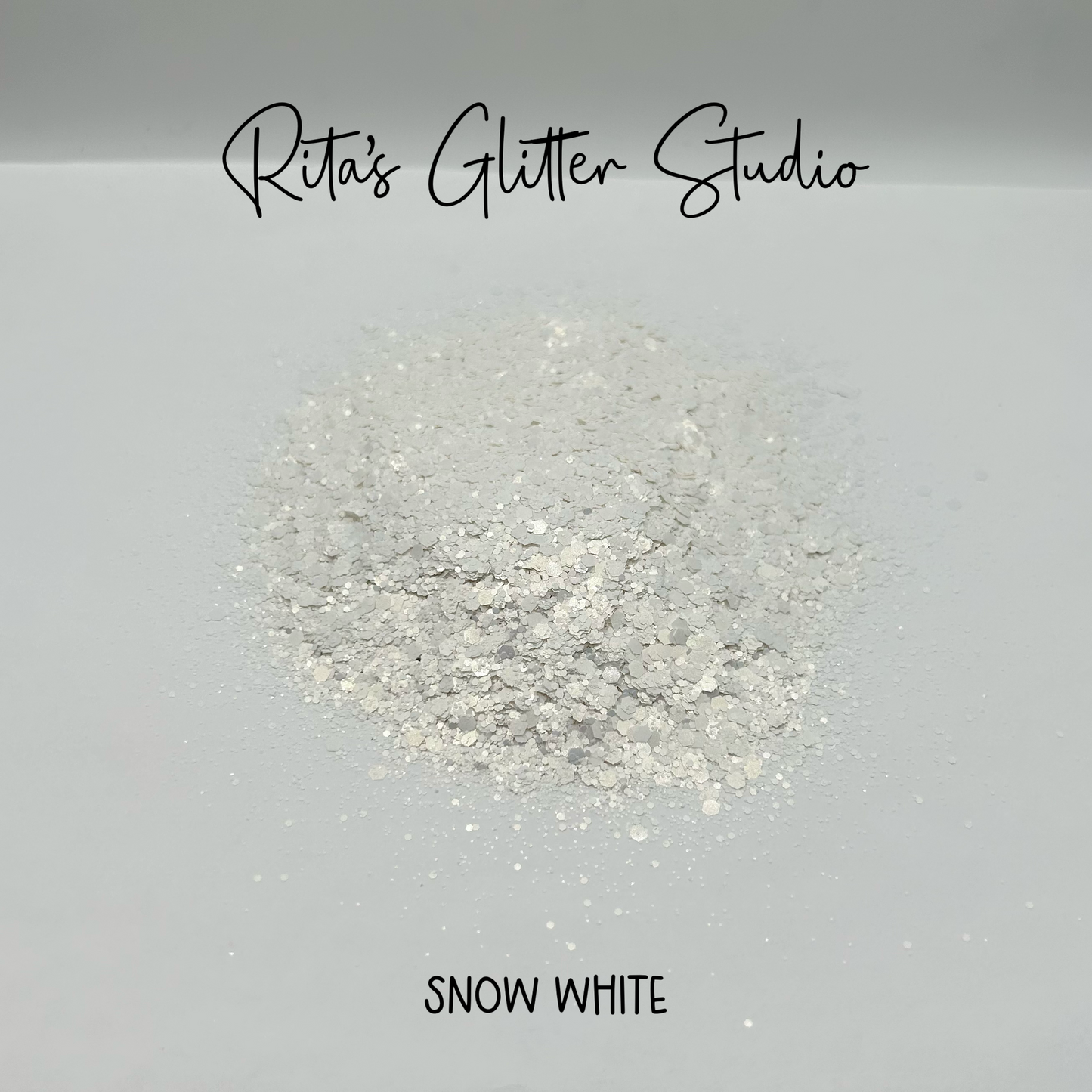 Snow White - White Pearl Glitter