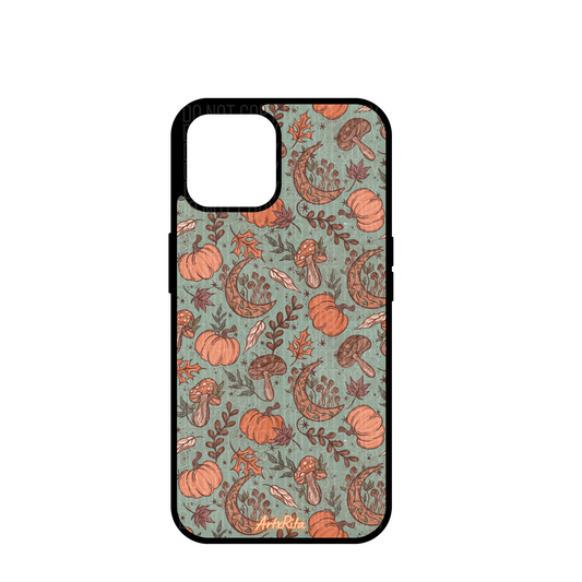 Fall Moon and Mushroom iPhone Case