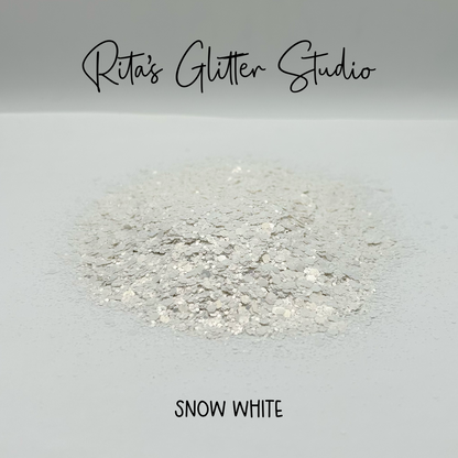 Snow White - White Pearl Glitter