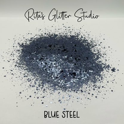 Blue Steel - Blue Metallic Glitter