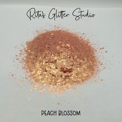 Peach Blossom- Peach Pearl Glitter