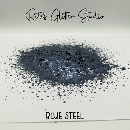 Blue Steel - Blue Metallic Glitter