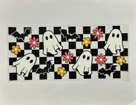 #66 - UV DTF 16 oz cup wrap - Ghost UV DTF wrap