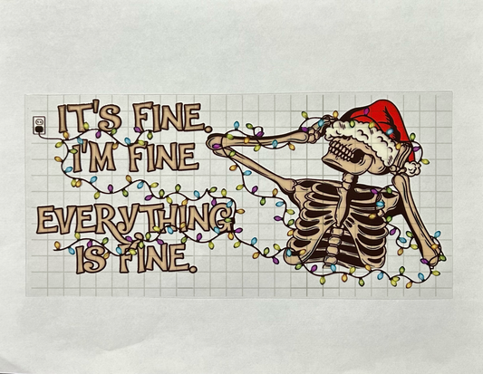 #15 - UV DTF 16 oz cup wrap - Christmas UV DTF wrap