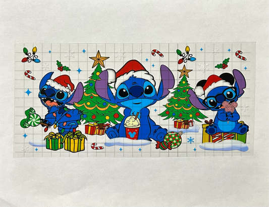 #12 - UV DTF 16 oz cup wrap - Christmas UV DTF wrap