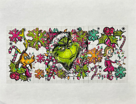 #7 - UV DTF 16 oz cup wrap - Christmas UV DTF wrap