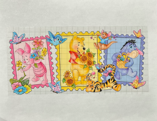 #50 - UV DTF 16 oz cup wrap - Pooh Bear UV DTF wrap