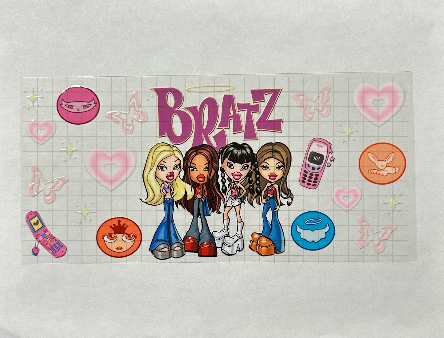 #46 - UV DTF 16 oz cup wrap - Brat UV DTF wrap