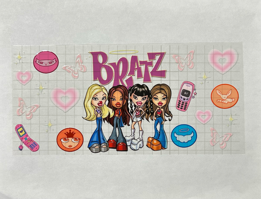 #46 - UV DTF 16 oz cup wrap - Brat UV DTF wrap