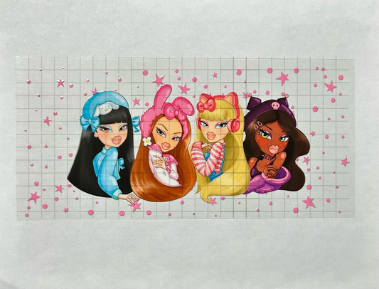 #45 - UV DTF 16 oz cup wrap - Brat UV DTF wrap