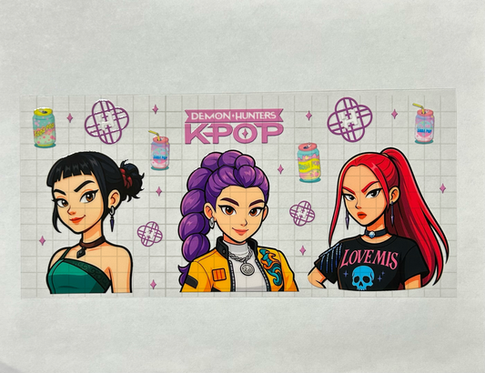 #42 - UV DTF 16 oz cup wrap - K pop UV DTF wrap