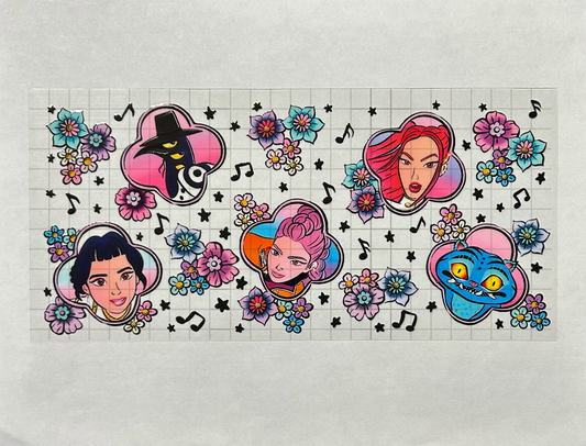 #40 - UV DTF 16 oz cup wrap - K pop UV DTF wrap