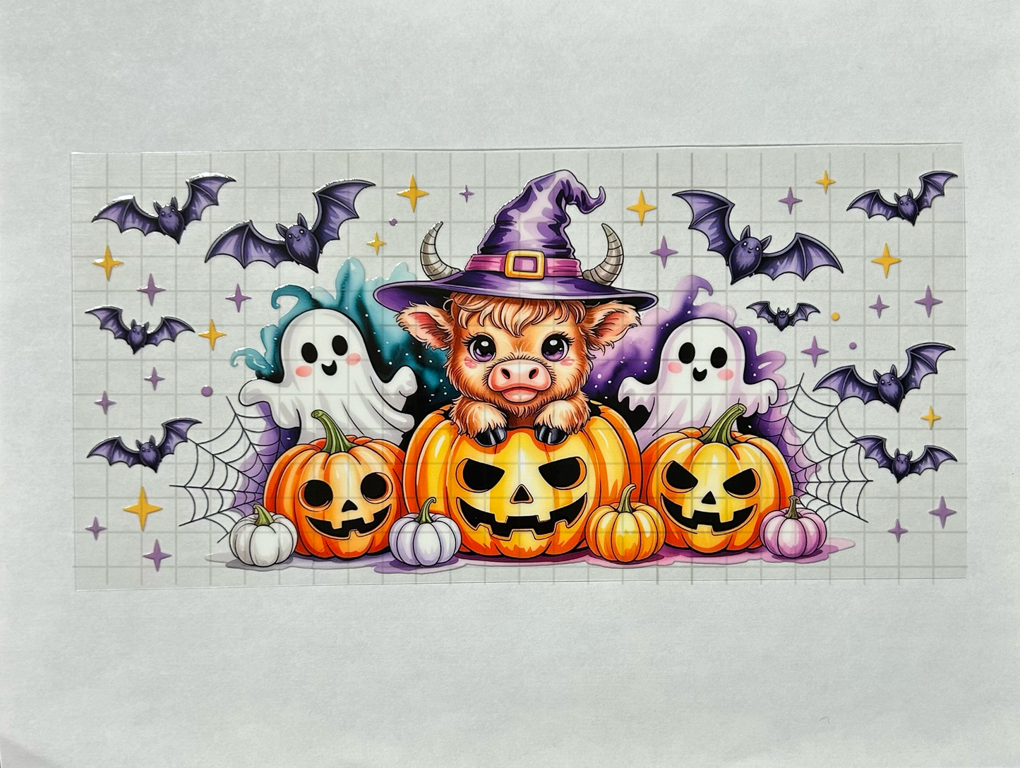 #16 - UV DTF 16 oz cup wrap - Cow UV DTF wrap