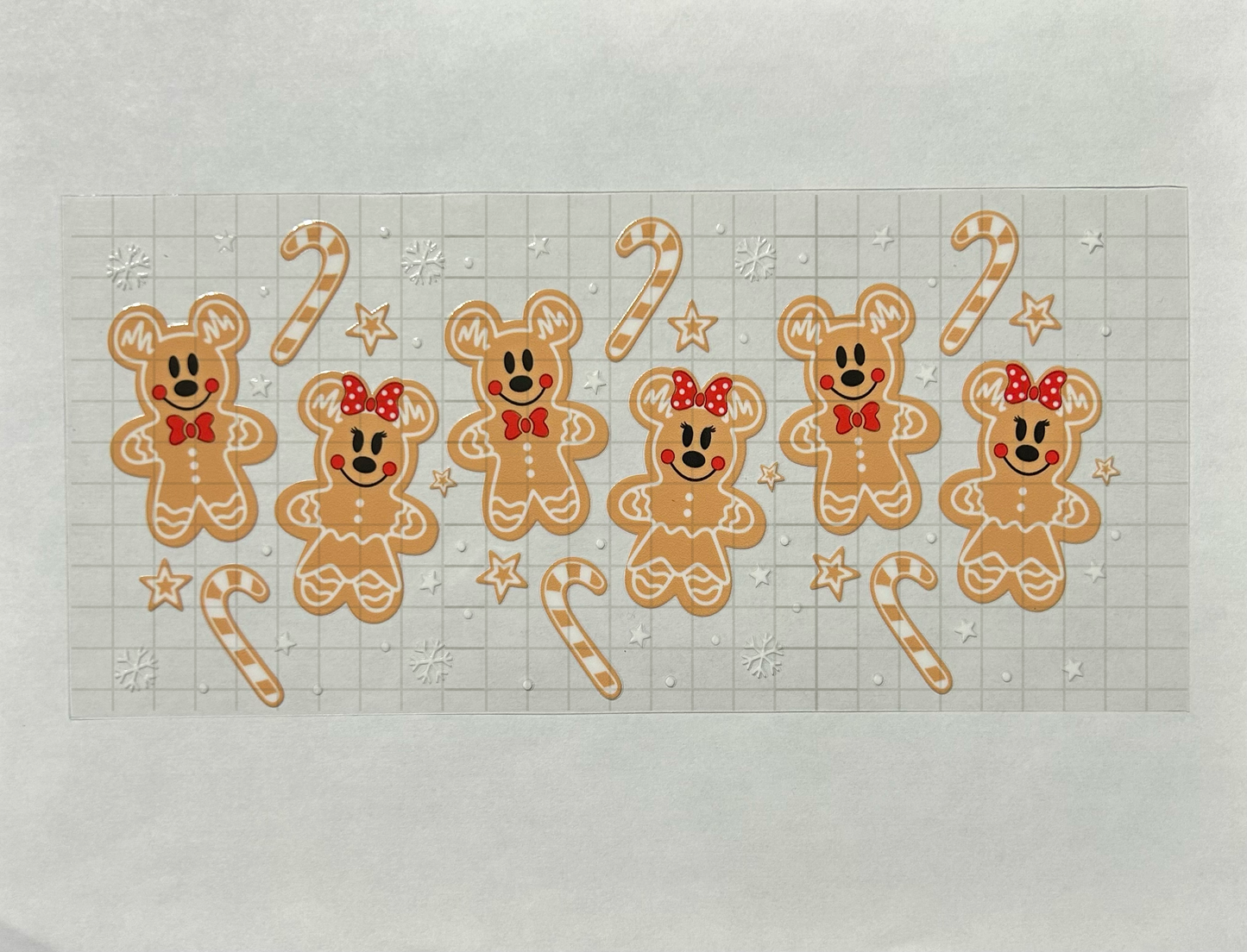 #5 - UV DTF 16 oz cup wrap - Christmas UV DTF wrap