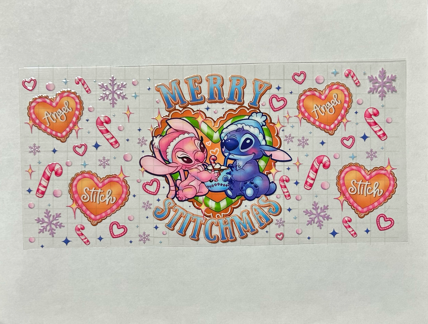 #1 - UV DTF 16 oz cup wrap - Christmas UV DTF wrap